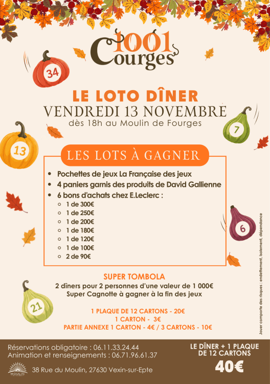 Loto Diner Moulin De Fourges Lots