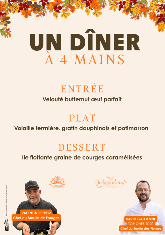 Loto Diner Moulin De Fourges Menu